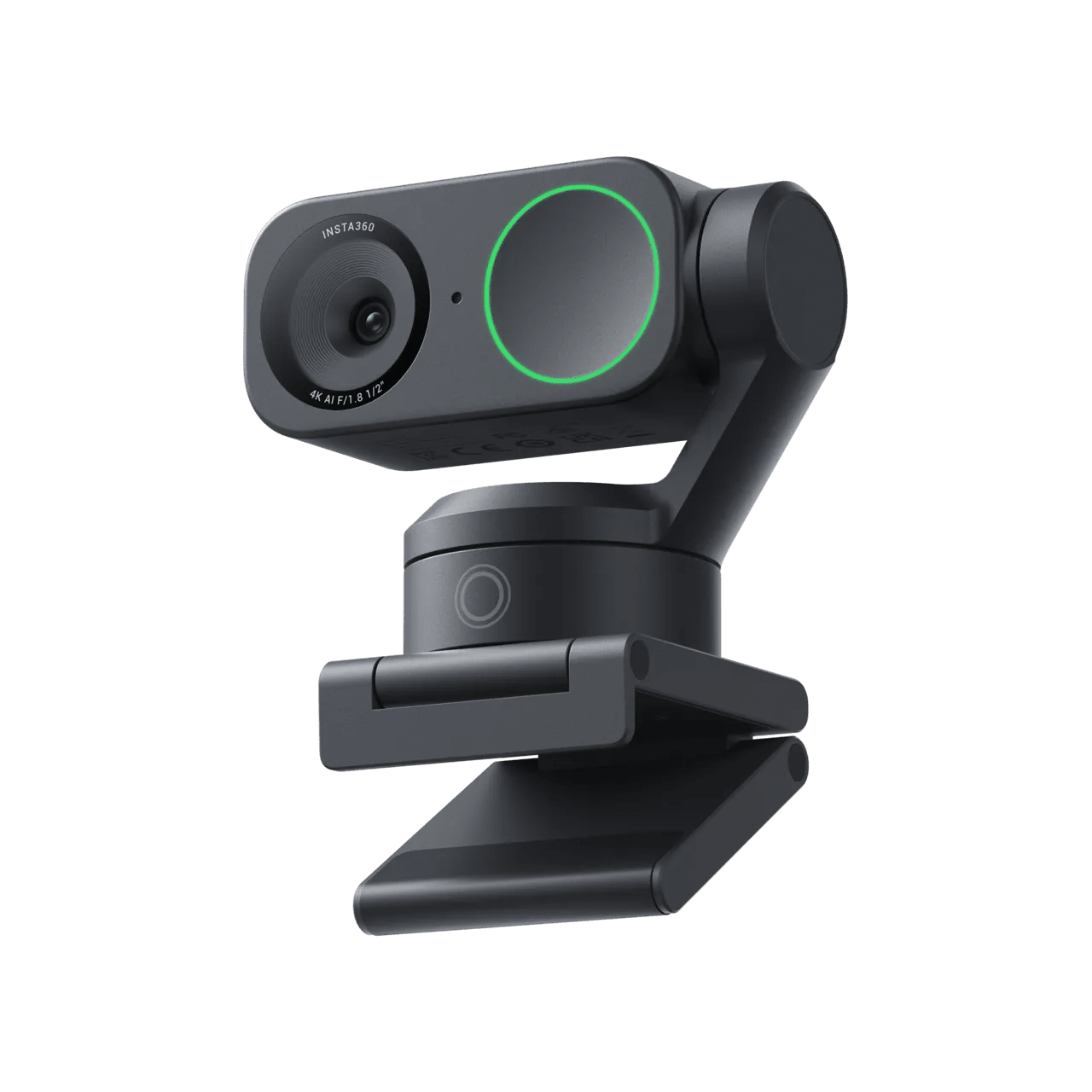 Insta360 Link 2 4K AI Webcam with 2 - Axis Gimbal & Phase Detection Autofocus – Graphite Black (Standard Bundle)IT CareWebcam