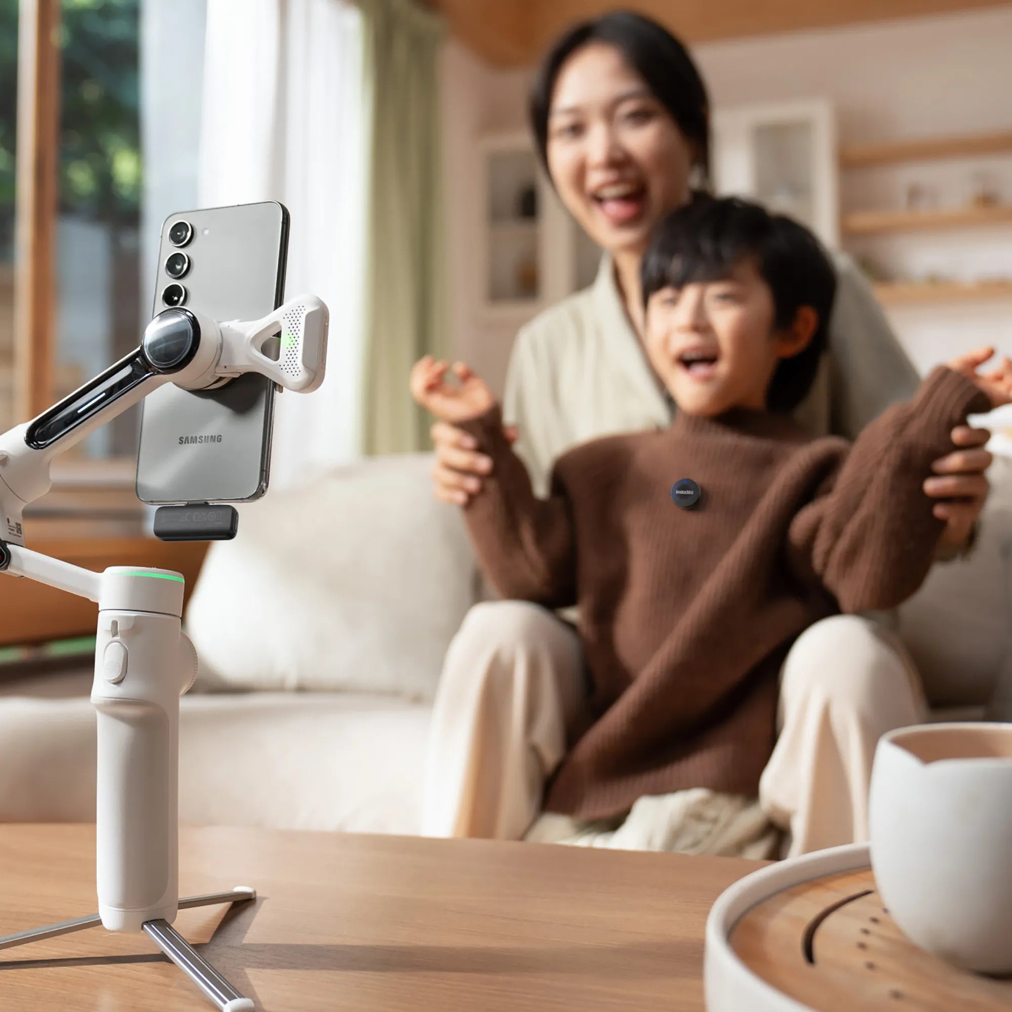 Insta360 Mic Air (1 TX + 1 RX) Wireless Microphone Bundle – 48kHz Noise - Canceling Mic with 300m RangeIT CareMicrophones