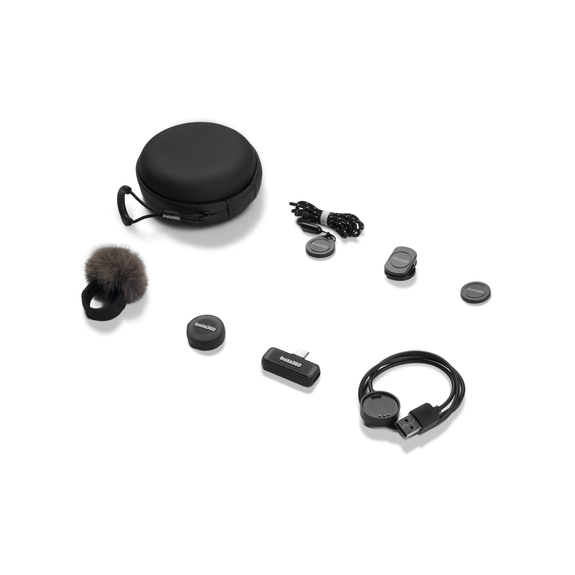 Insta360 Mic Air (1 TX + 1 RX) Wireless Microphone Bundle – 48kHz Noise - Canceling Mic with 300m RangeIT CareMicrophones