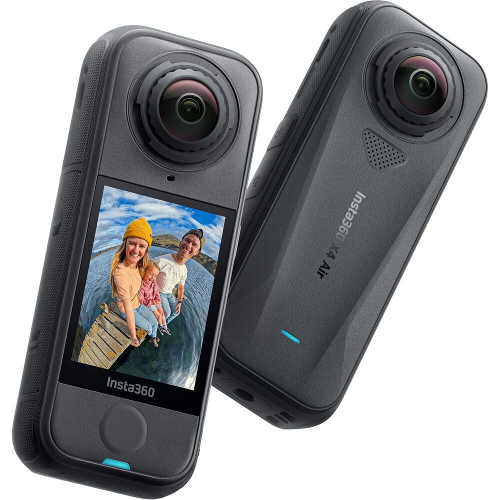 Insta360 X4 Air 8K 360° Action Camera Starter Bundle – Waterproof, AI Editing, Selfie Stick & Extra Battery (Black)IT CareCamera