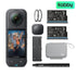 Insta360 X5 Essentials Bundle 8K 360° Action Camera with Selfie Stick, Extra Battery & Fast Charge Case – Midnight BlackIT CareCamera