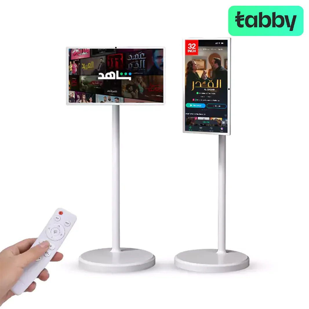 ITCARE 32-Inch Smart Display TV – Full HD Touch Screen, 8GB RAM, 128GB Storage, Android 13 with 360° Rotating Stand | IT Care Kuwait
