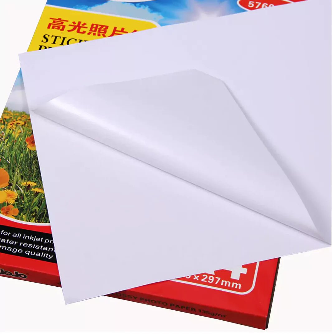JoJo High - Gloss Adhesive Photo Paper A4 / 150g / 50 Sheets / Waterproof Inkjet Label PaperIT CareA4 Photo Paper