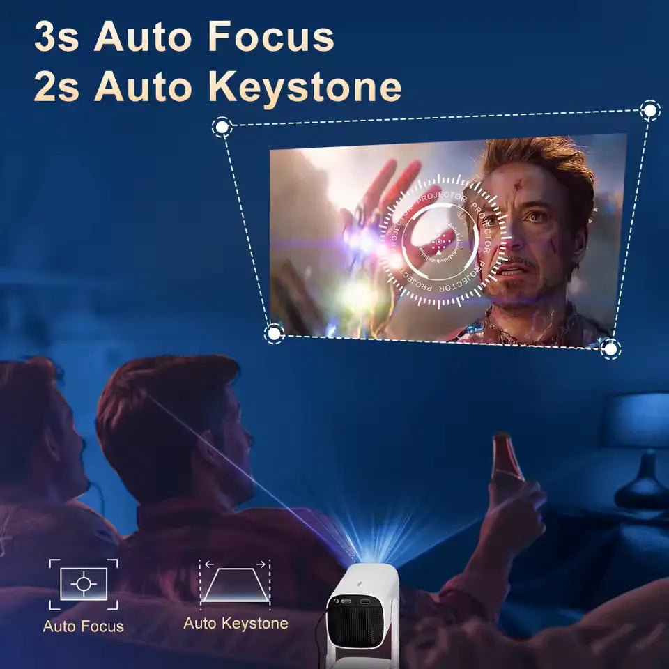 K2 Smart Portable 4K HD Projector with Android 11, Bluetooth 5.0, and Built - in BatteryIT CareProjectors