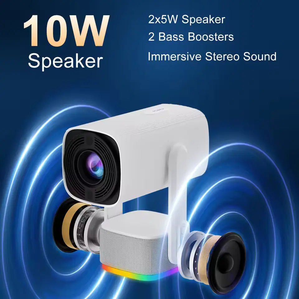 K2 Smart Portable 4K HD Projector with Android 11, Bluetooth 5.0, and Built - in BatteryIT CareProjectors