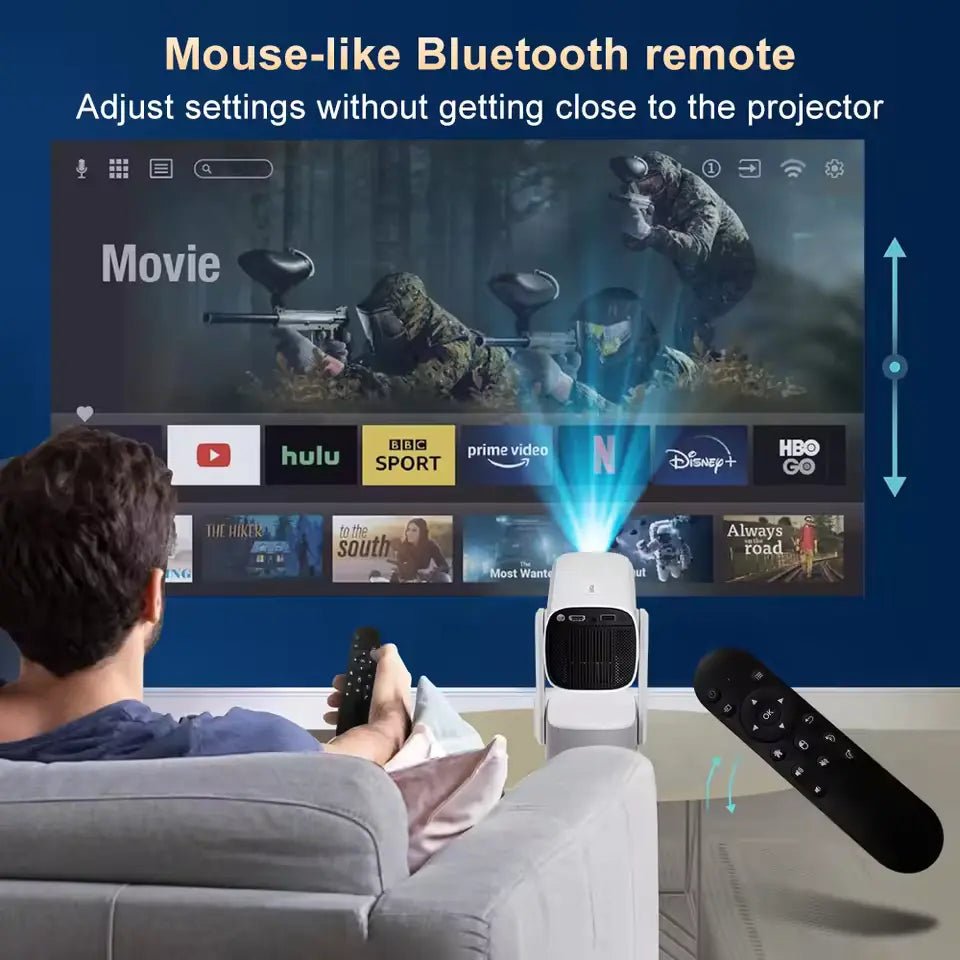 K2 Smart Portable 4K HD Projector with Android 11, Bluetooth 5.0, and Built - in BatteryIT CareProjectors