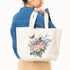 Plain Cotton Canvas Bag with Velcro Closure – 40cm x 50cm/ Printing not Included