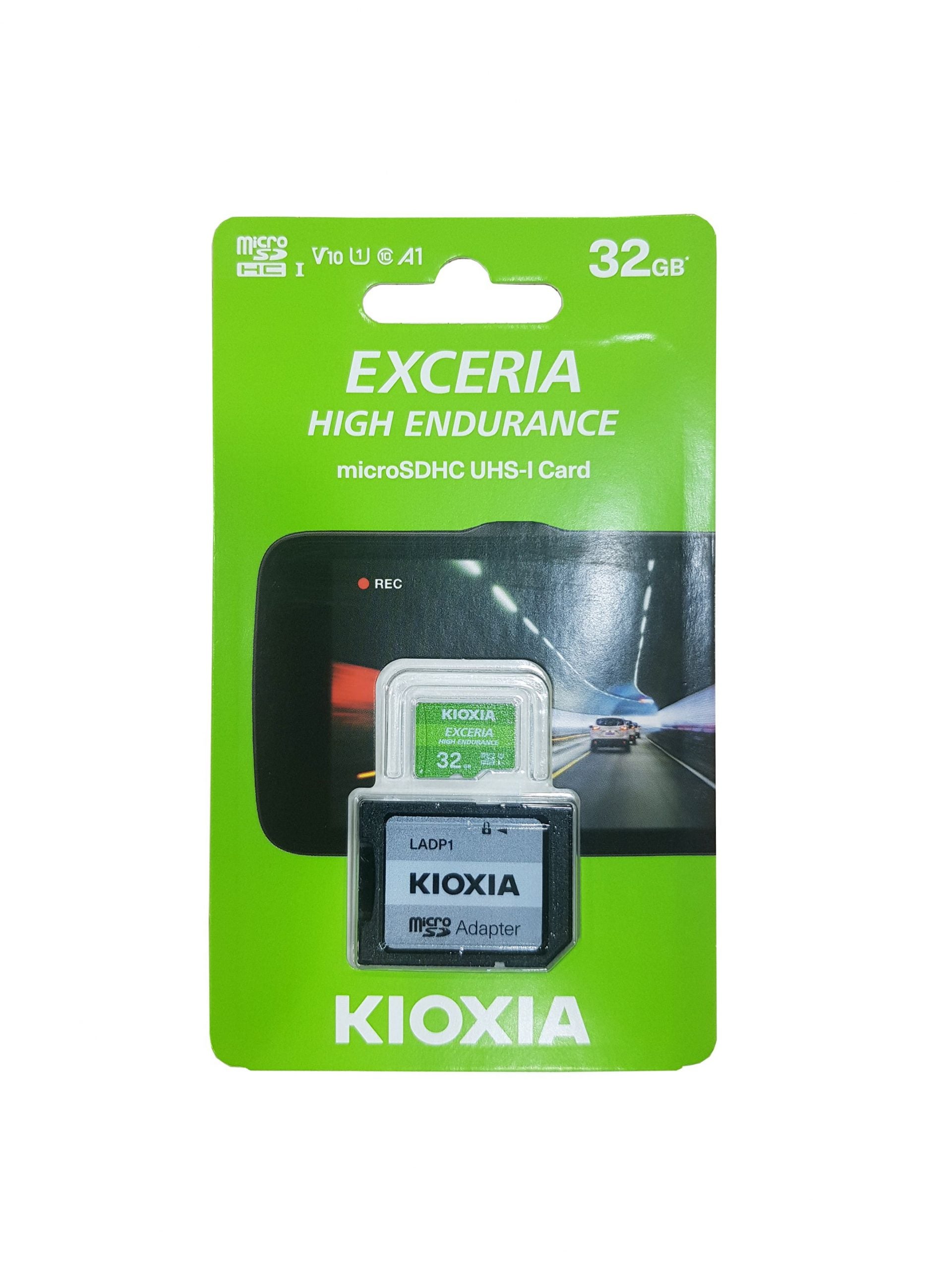 بطاقة KIOXIA Exceria عالية التحمل MicroSDHC UHS-1 بسعة 32 جيجابايت