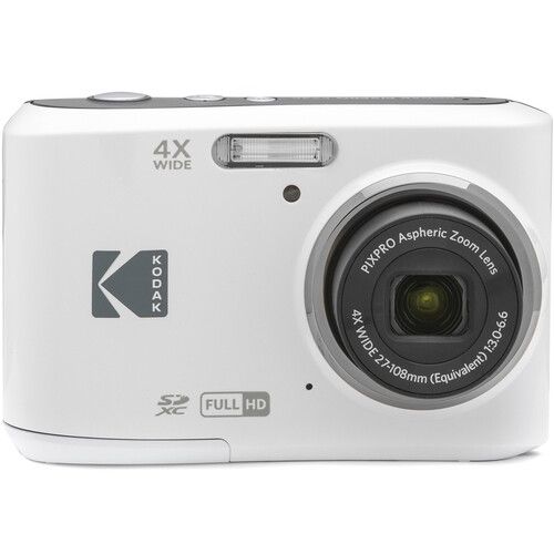 Kodak PIXPRO FZ45 16MP Compact Digital Camera with 4x Optical Zoom - White | IT Care Kuwait