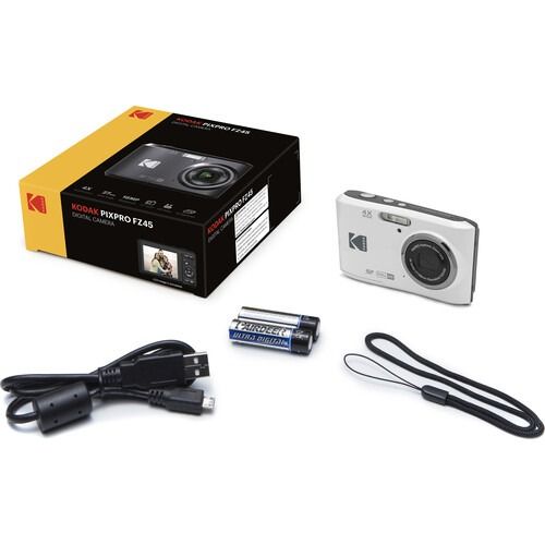 Kodak PIXPRO FZ45 16MP Compact Digital Camera with 4x Optical Zoom - White | IT Care Kuwait