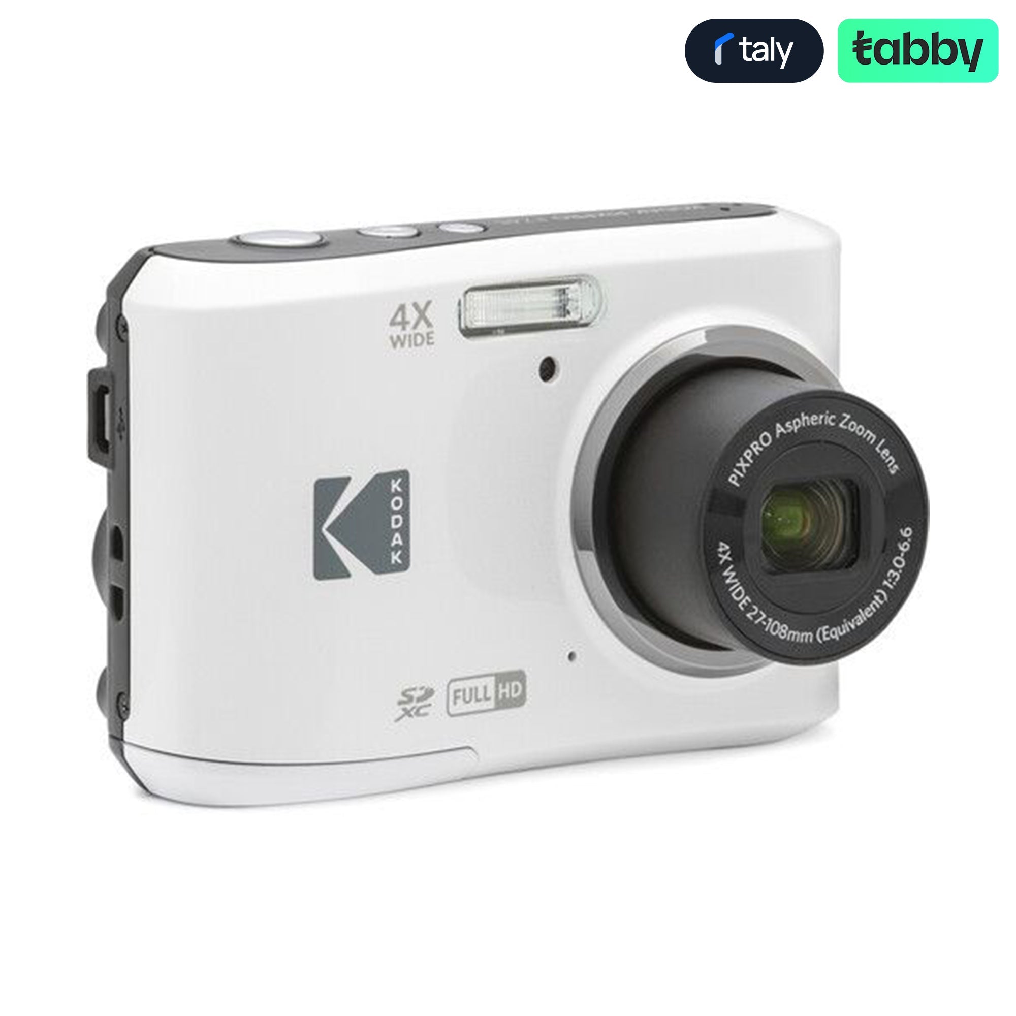 Kodak PIXPRO FZ45 16MP Compact Digital Camera with 4x Optical Zoom - White | IT Care Kuwait