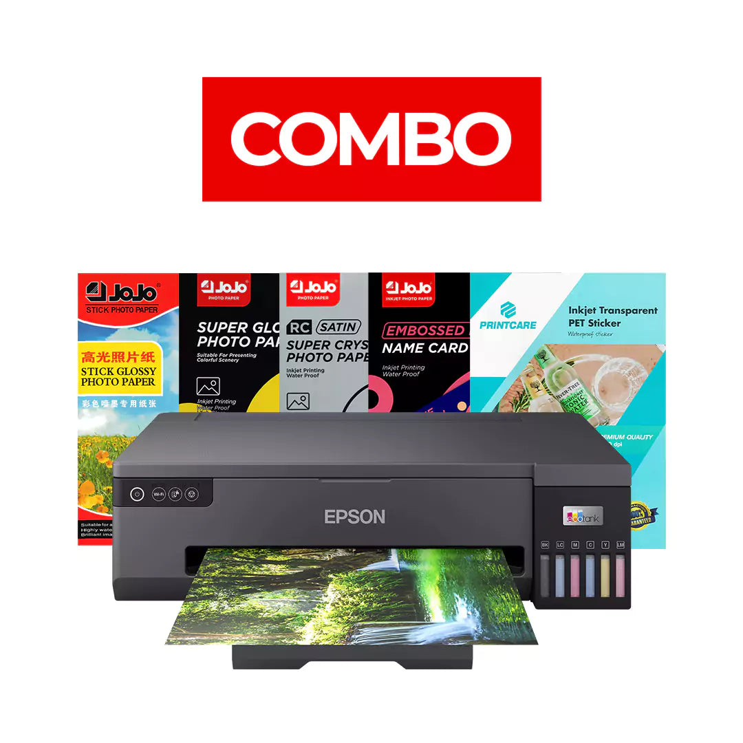 عرض حزمة طابعة Epson EcoTank L18050+ EcoTank L18050 A3+ بلا حدود - عرض حزمة ورق الصور الفوتوغرافية