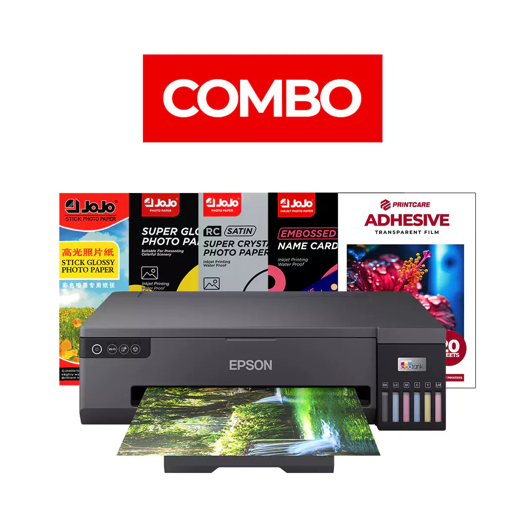 عرض حزمة طابعة Epson EcoTank L18050+ EcoTank L18050 A3+ بلا حدود - عرض حزمة ورق الصور الفوتوغرافية