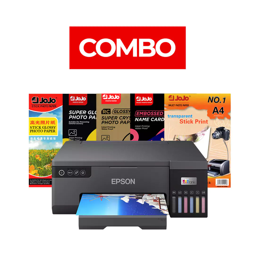 Epson EcoTank L8050 A4 6-color Color Inkjet Printer - Photo Paper Bundle Offer