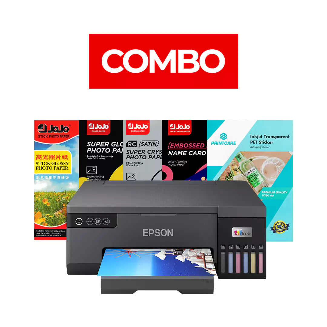 Epson EcoTank L8050 A4 6-color Color Inkjet Printer - Photo Paper Bundle Offer