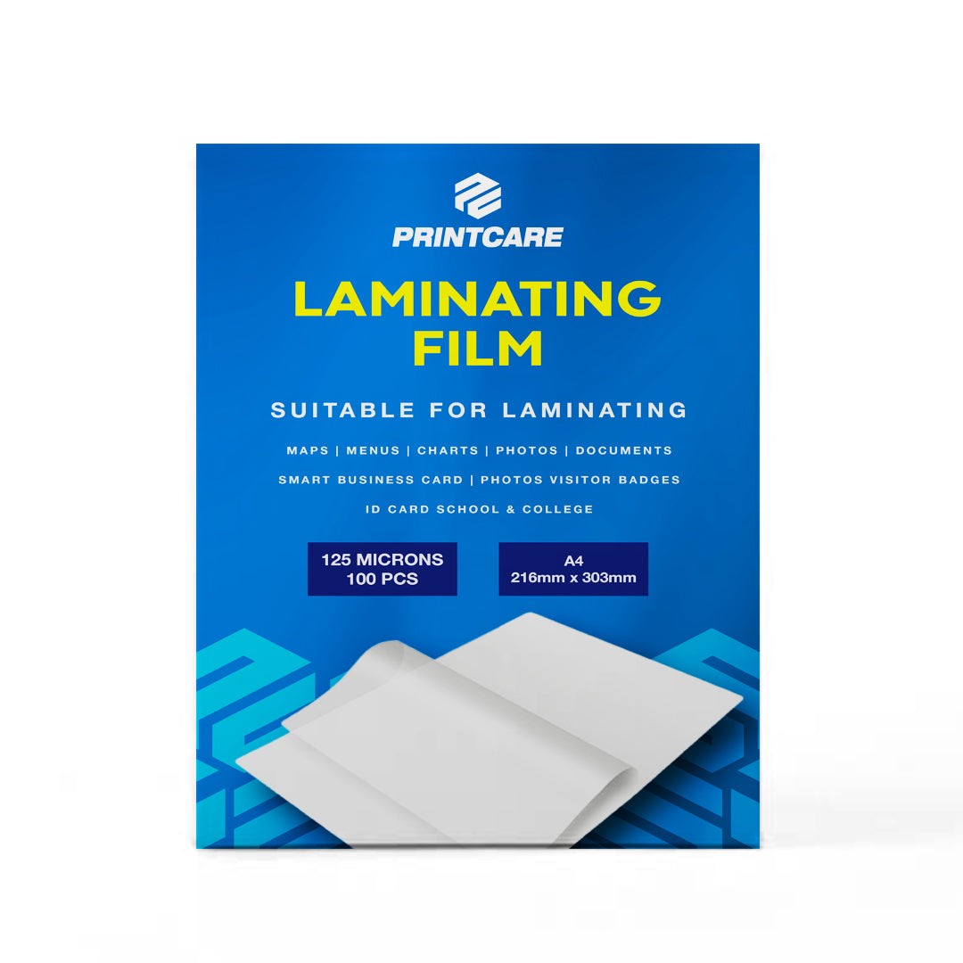 Print Care Laminating Film – A4/ 100 Sheets/ 125 Microns Thickness