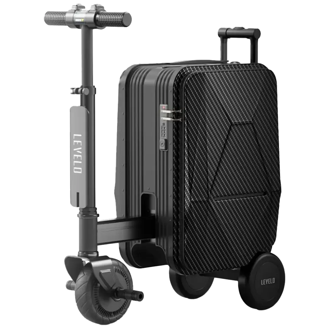 Levelo Spark-E Portable E-Scooter Luggage Black | IT Care Kuwait