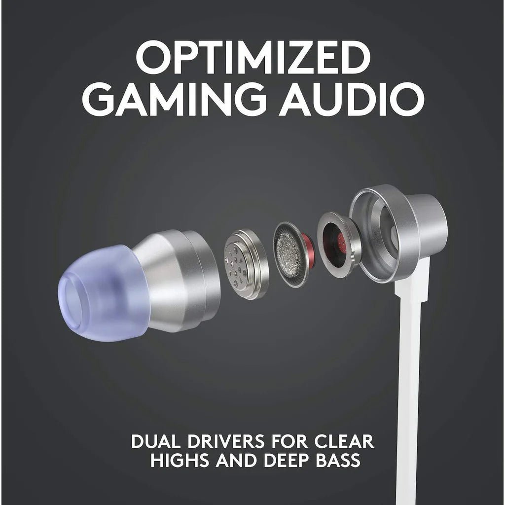 Logitech G333 In - Ear Gaming Earphone - White/PurpleIT CareGaming Headset