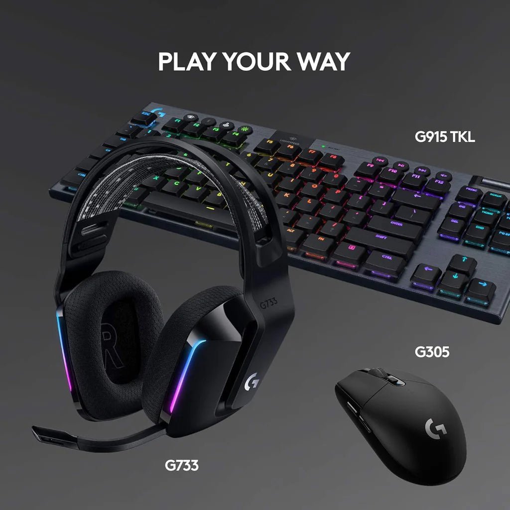 Logitech G733 LIGHTSPEED Wireless RGB Gaming Headset - BlackIT CareGaming Headset
