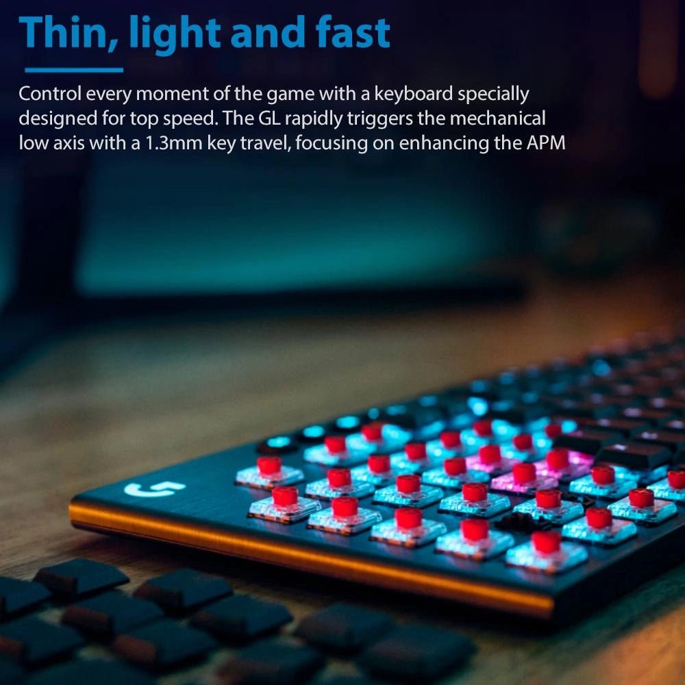 Logitech G915 X LIGHTSPEED Wireless Gaming Keyboard - White - TACTILEIT CareGaming Keyboard