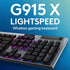 Logitech G915 X LIGHTSPEED Wireless Gaming Keyboard - White - TACTILEIT CareGaming Keyboard
