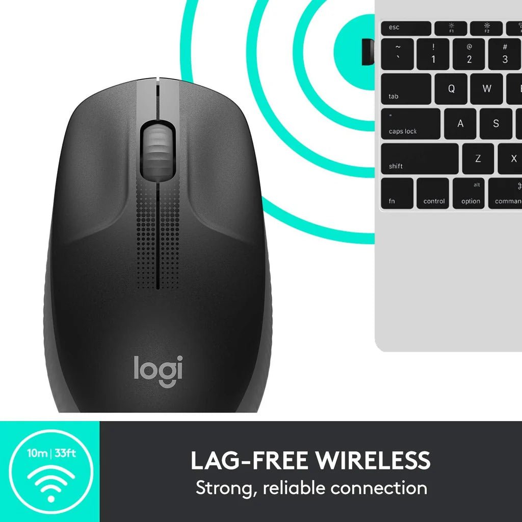 Logitech M190 Full - size Wireless Mouse - BlackIT CareWireless Mouse