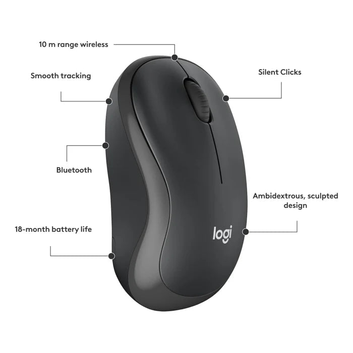 Logitech Mouse M240 Silent - GraphiteIT CareWireless Mouse