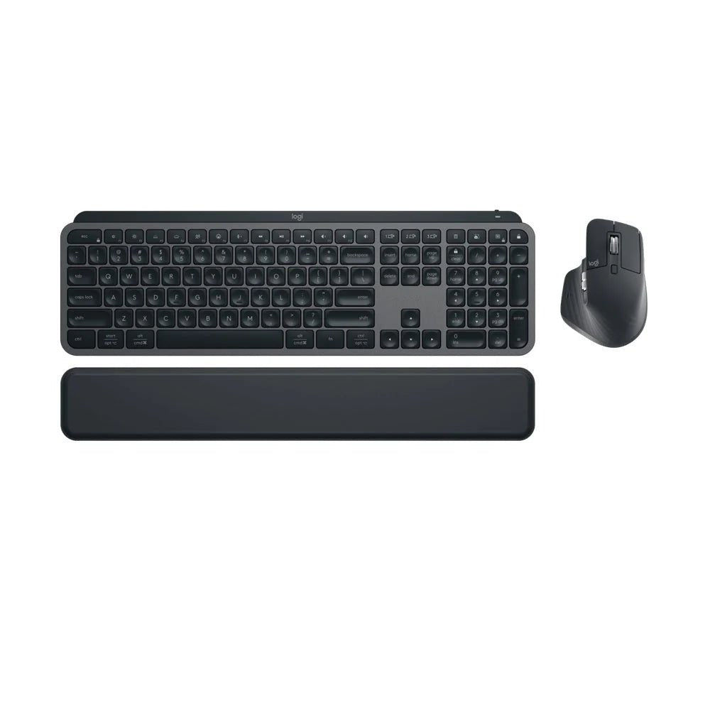 Logitech Mx Keys S Combo (3in1) Mx Master, 3s Mx Keys & Mx Palm Rest (Arabic/english) GraphiteIT CareWireless Keyboard & Mouse