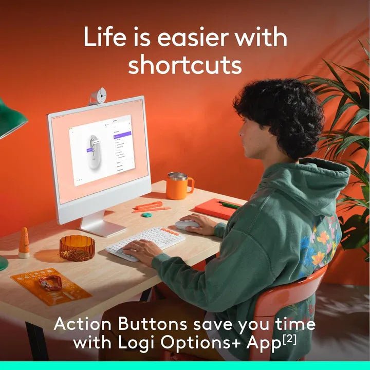 Logitech Pop Mouse With Emoji - Off WhiteIT CareWireless Mouse