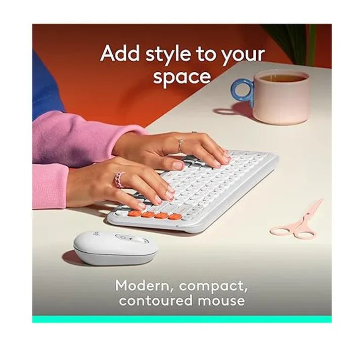 Logitech Pop Mouse With Emoji - Off WhiteIT CareWireless Mouse