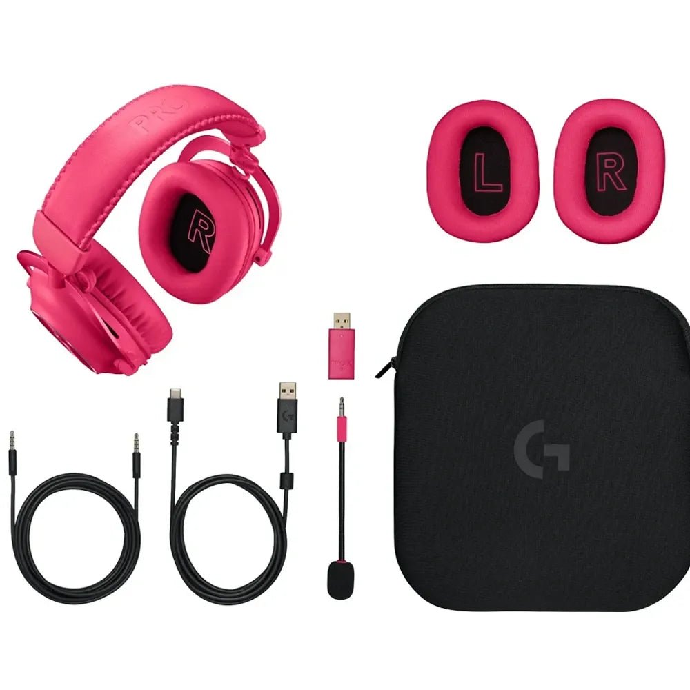 Logitech PRO X 2 LIGHTSPEED Wireless/Bluetooth Gaming Headset - MagentaIT CareGaming Headset