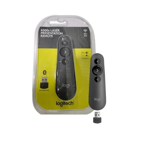 Logitech R500s Bluetooth Presentation Remote - GraphiteIT CarePresentation Remote