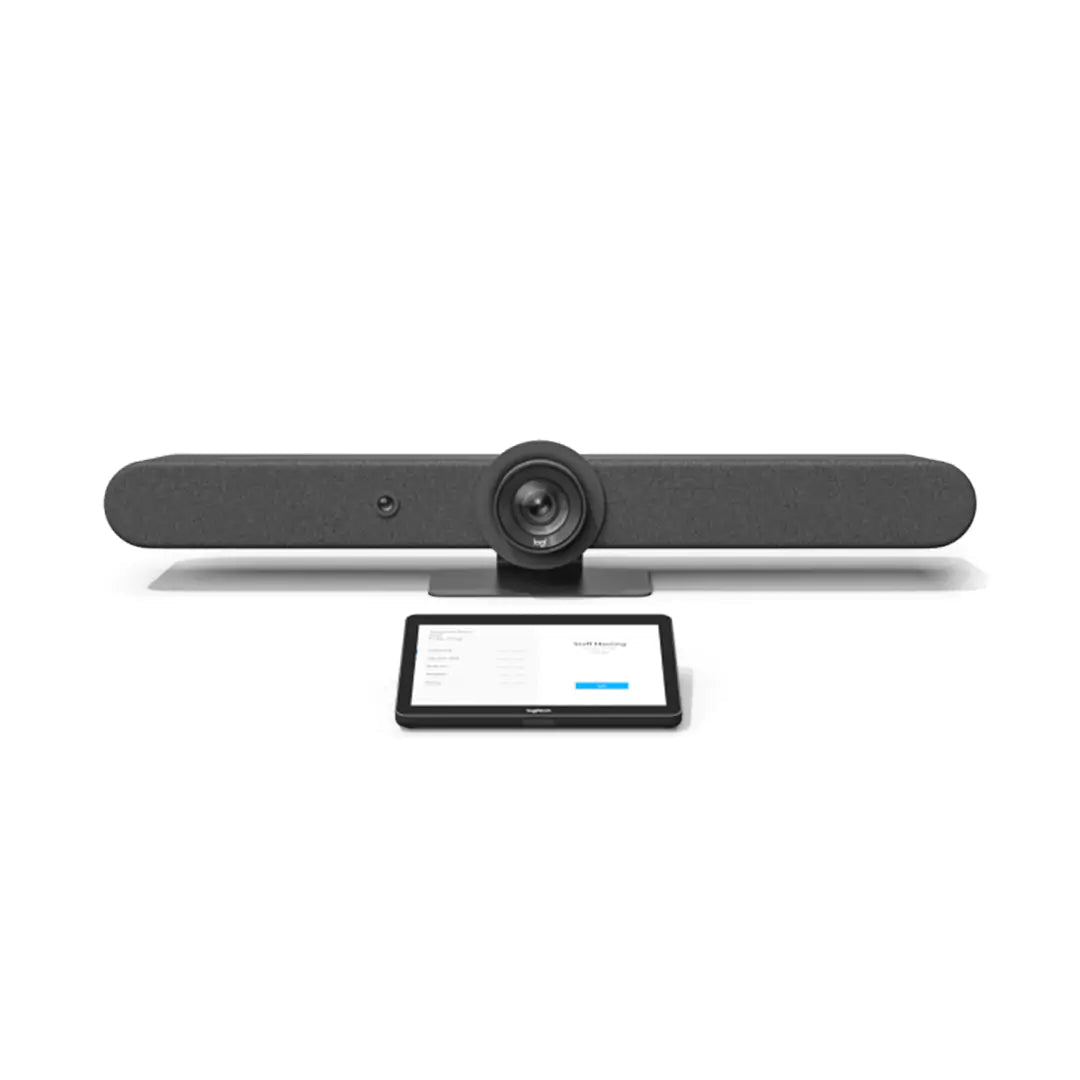Logitech Rally Bar – All - in - One Video Bar for Medium to Large Rooms/ Built - in AI Technology/ 4K Camera/ Powerful Audio - GraphiteIT CareConference Camera