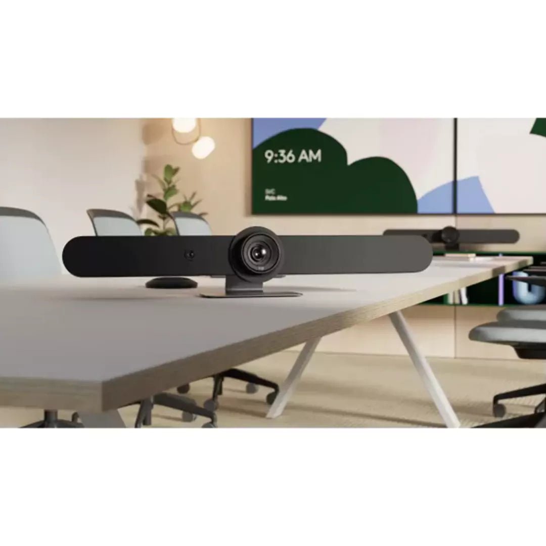 Logitech Rally Bar – All - in - One Video Bar for Medium to Large Rooms/ Built - in AI Technology/ 4K Camera/ Powerful Audio - GraphiteIT CareConference Camera