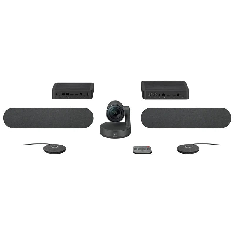 Logitech Rally Plus Video Conferencing Kit - UHD / 4K / HDMI / LAN / USB - C / USB 3.1 / BlackIT CareConferencing Kit