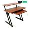Lumi FWS10-5 Z-Shaped Wood Workstation with Slide-Out Keyboard Tray | IT Care Kuwait