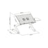 Lumi LPD03-4 Height Adjustable Ventilated Laptop Desk with Mouse Pad and Cooling Fan | IT Care Kuwait