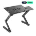 Lumi LPD03-4 Height Adjustable Ventilated Laptop Desk with Mouse Pad and Cooling Fan | IT Care Kuwait
