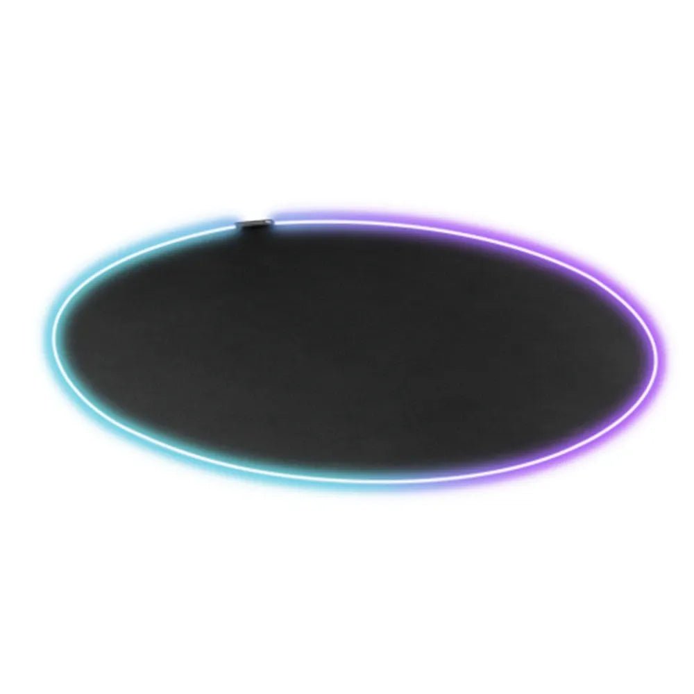 Lumi MP06-11 Rounded Gaming Chair Mat with RGB Light Strip Black | IT Care Kuwait