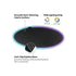 Lumi MP06-11 Rounded Gaming Chair Mat with RGB Light Strip Black | IT Care Kuwait