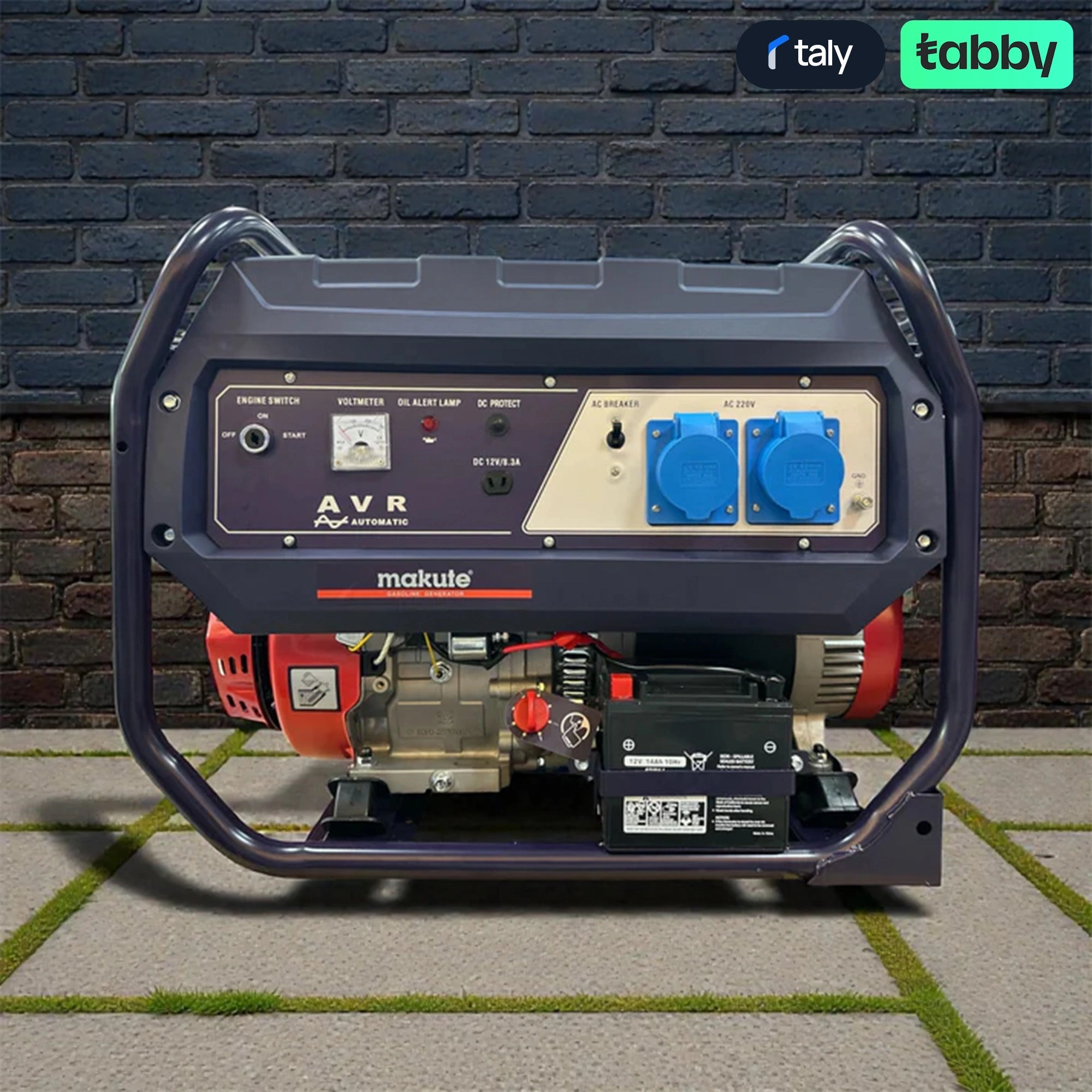 Makute QGG9501-3 7.5kW Petrol Generator – Electric Key Start Heavy Duty Portable Power Generator | IT Care Kuwait