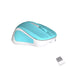 Meetion MiniGo BT Dual-Mode Bluetooth Wireless Mouse - Cyan