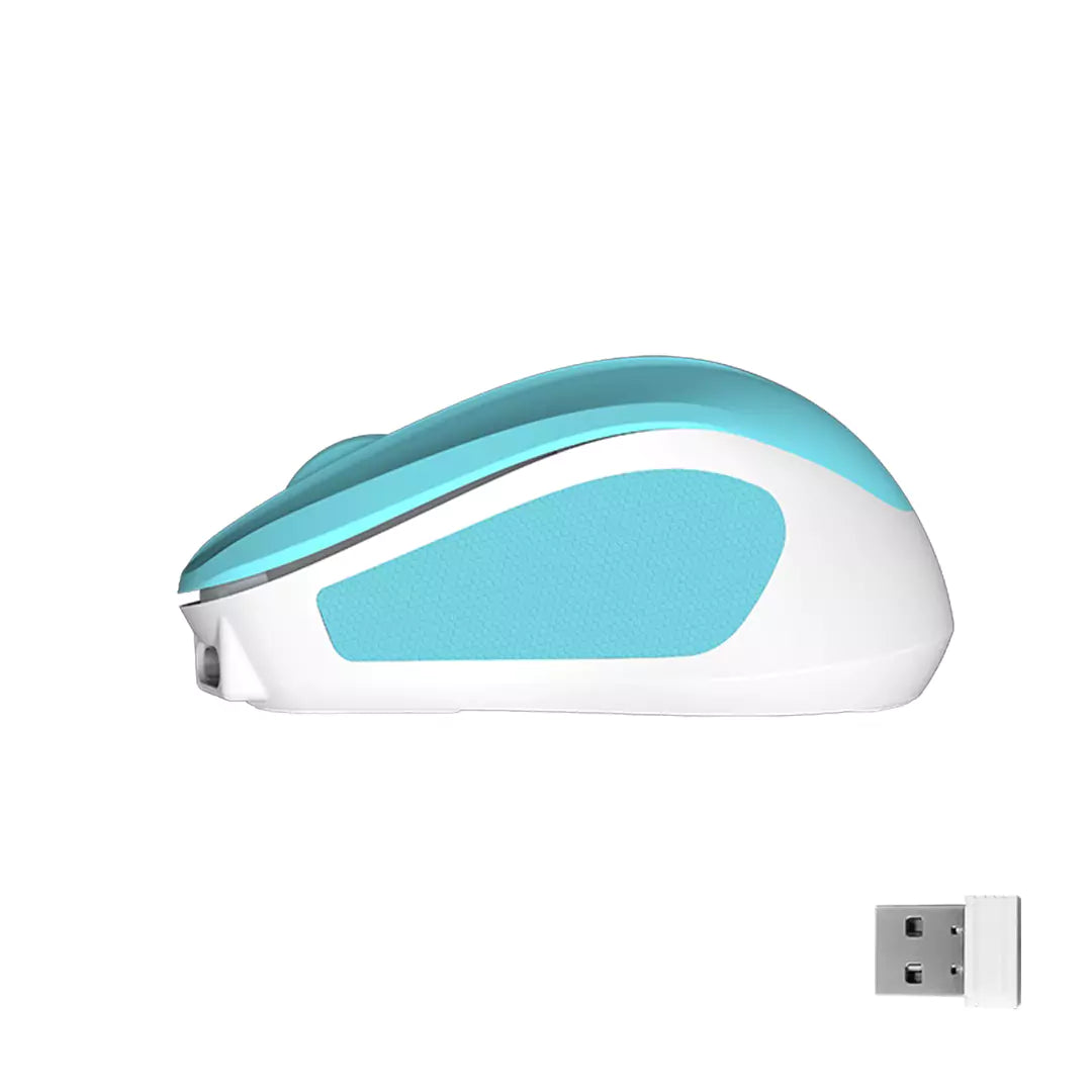 Meetion MiniGo BT Dual-Mode Bluetooth Wireless Mouse - Blue