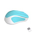 Meetion MiniGo BT Dual-Mode Bluetooth Wireless Mouse - Cyan