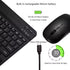 Rechargeable Ultra-Slim Bluetooth Keyboard and Mouse Combo - Black