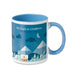 Sublimation Coffee Mug – 11oz/ Inner Assorted Color/ Blue/ Handle Mug for Sublimation Printing/ Printing not Included