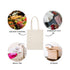 Plain Cotton Tote Bag Vertical – 15.2 in x 13.8 in/ Available in White or Black/ Printing not Included