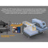 OtterPro Air Press Slide Dual Station Heat Press - 40x50cm / Light Blue +OtterPro 30L Silent Air Compressor – 550W / 100L/min