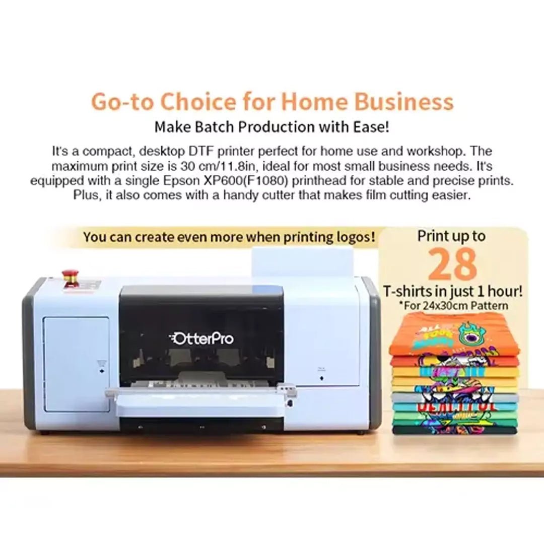 OtterPro M30 Complete DTF Printing Bundle – Professional Direct - to - Film Printing SolutionIT CareDTF Machine