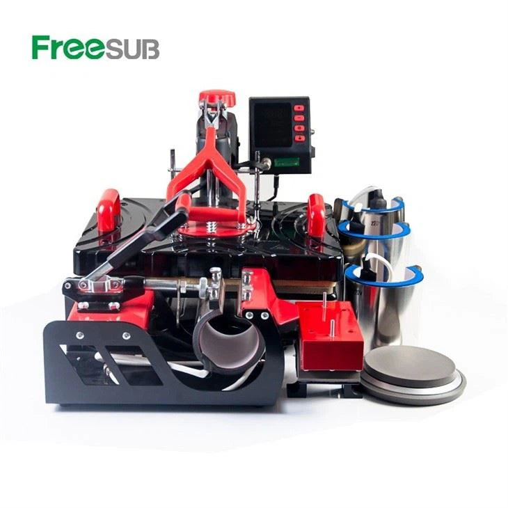 Freesub P8100 Combo 8 in 1 ماكينة الضغط الحراري – ماكينة طباعة بالتسامي على الأكواب والتيشيرت 